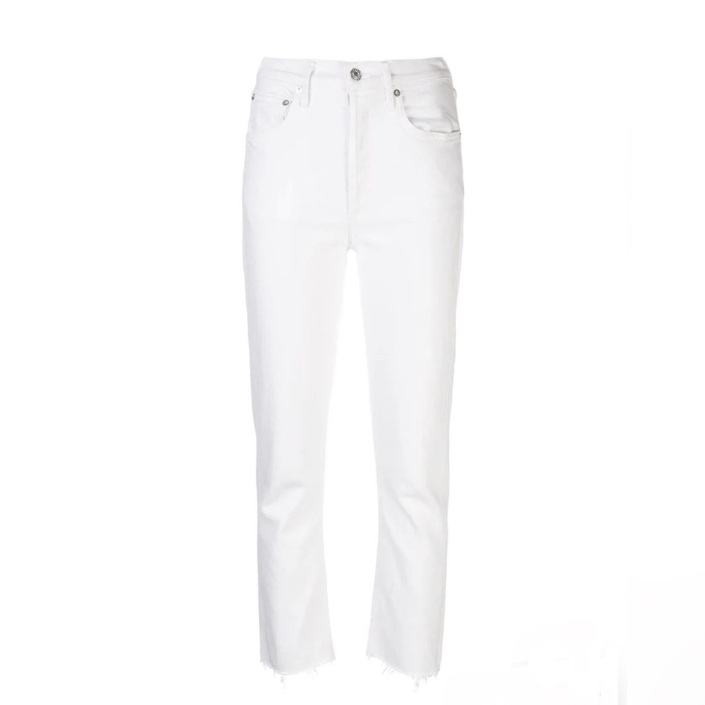Agolde Riley High Rise Straight Crop Jeans - Picture 4 of 7